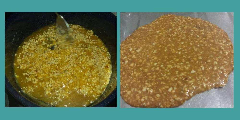 O caramelo precisa ficar próximo a essa cor, se escurecer muito fica amargo! 