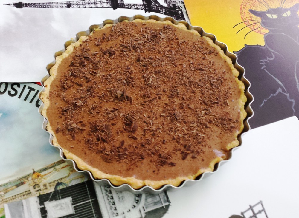 Torta, Mousse, França, Torre Eiffel, Le Chat Noir.  Amor. 